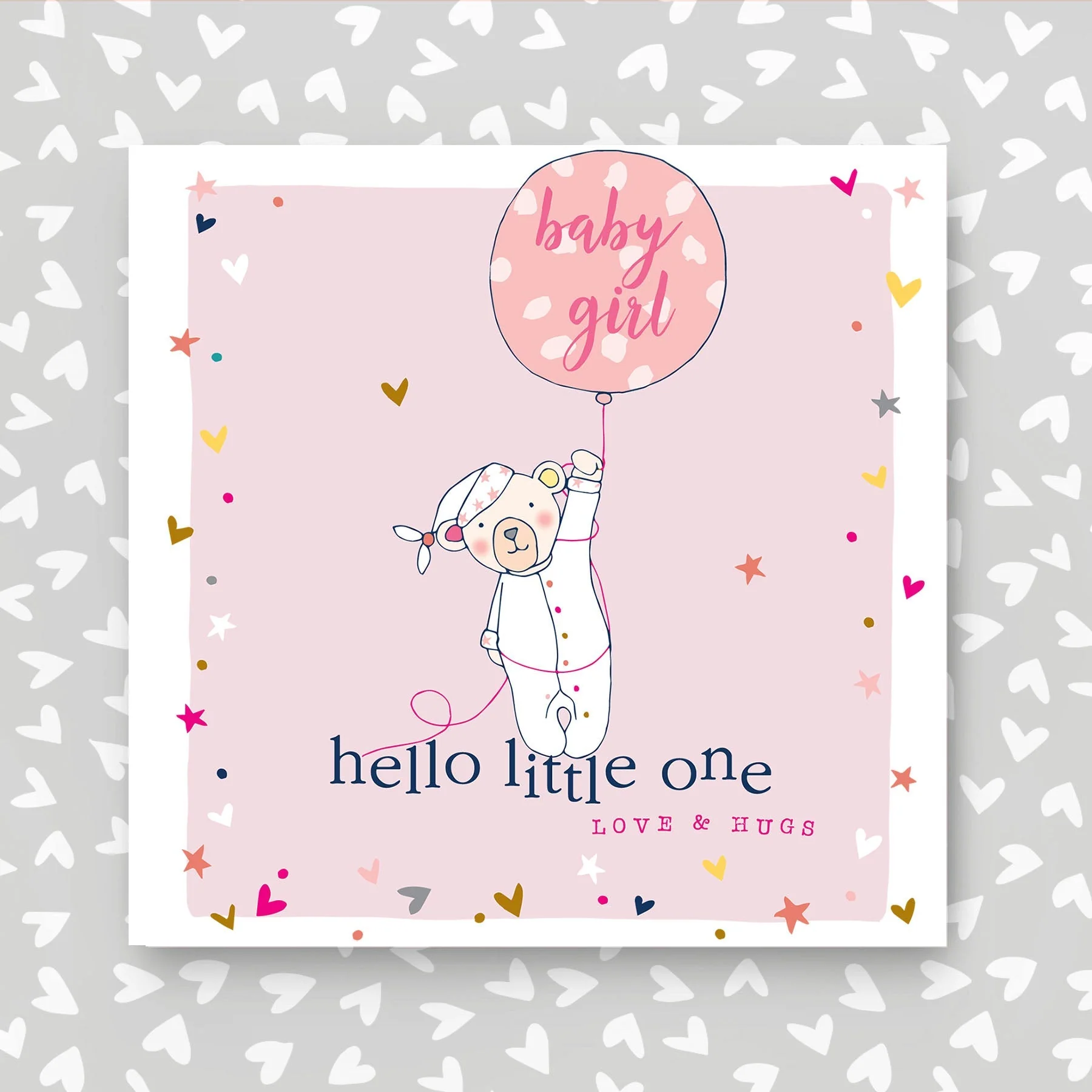 Baby Girl  Hello Little One Card