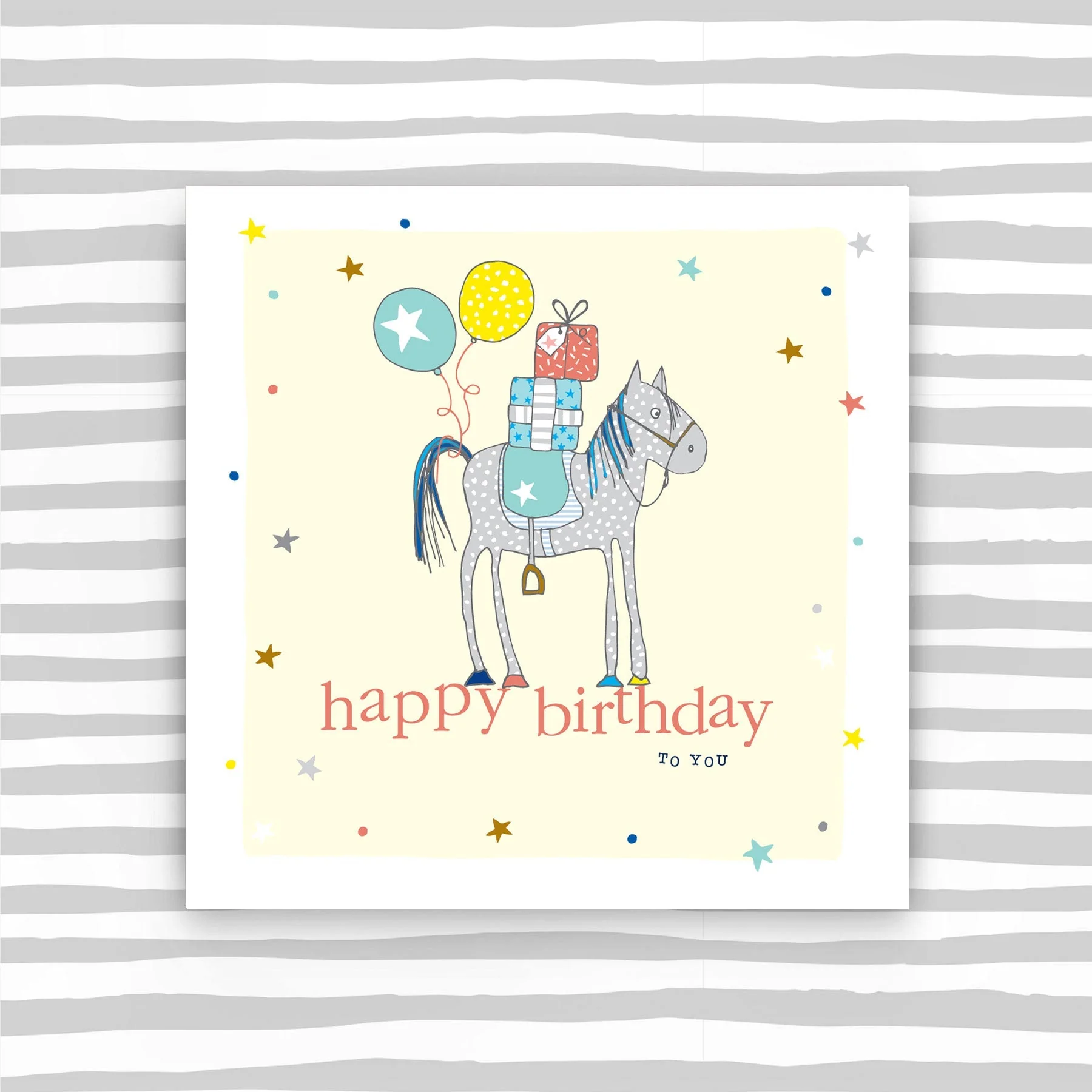 Pony Happy Birthday Card