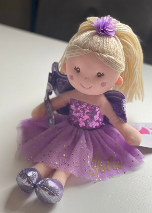 Lilac Personalised Fairy Doll