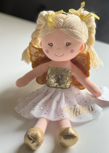 Gold Personalised Fairy Doll