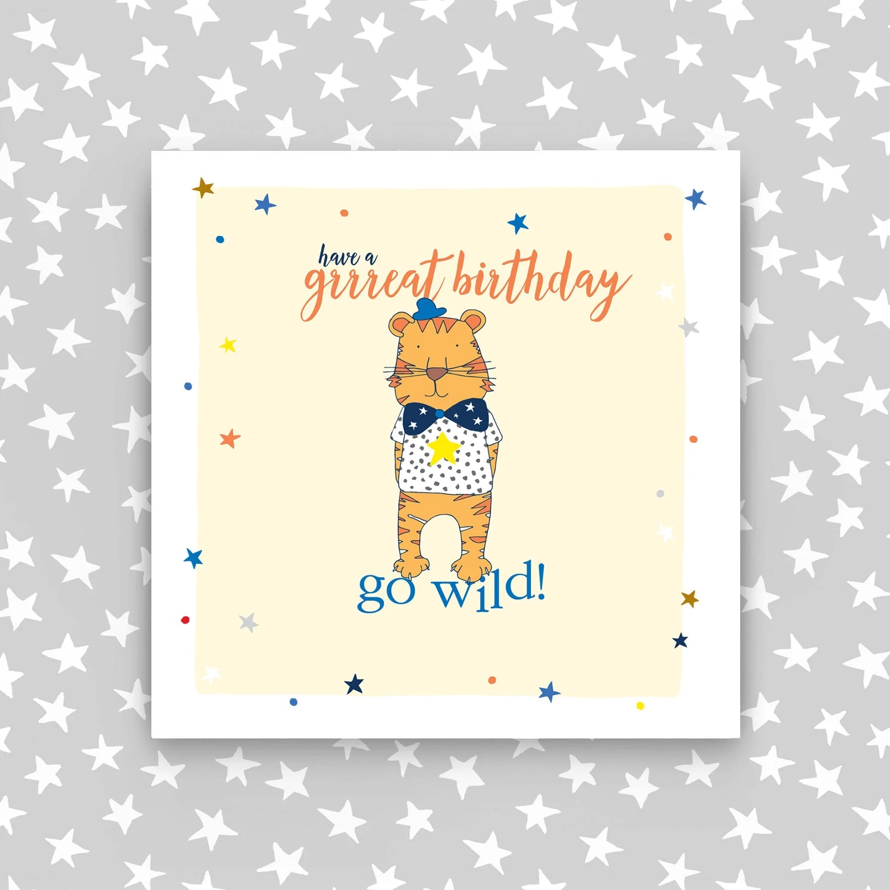 Go Wild Tiger Happy Birthday Card