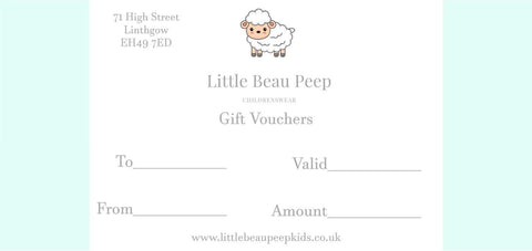 Little Beau Peep Gift Card