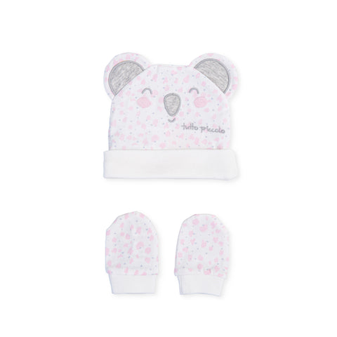 Tutto Piccolo Baby Girls Hat And Mittens Set - 3983S22