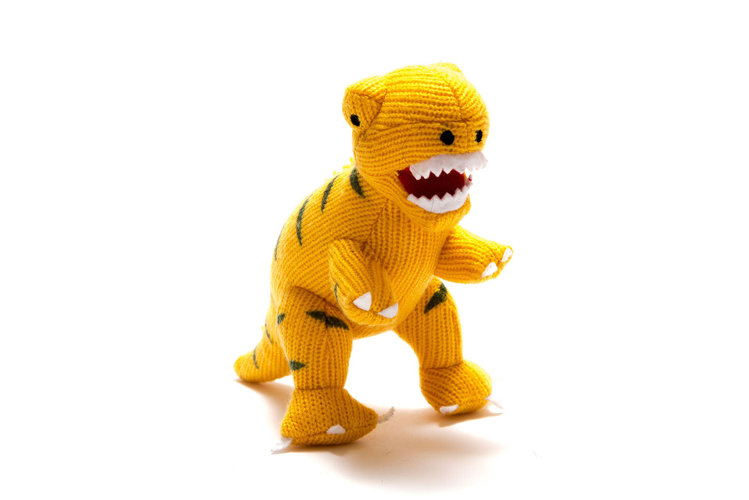 Best Years T-rex knitted organic cotton rattle